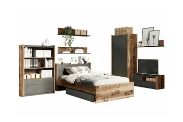 Rathmore Möbelset För Barnrum - Grå - Products - Möbler - Barnmöbler - Barnmöbelset