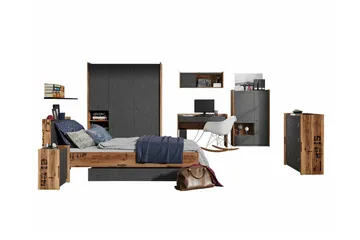 Rathmore Möbelset För Barnrum - Grå - Products - Möbler - Barnmöbler - Barnmöbelset