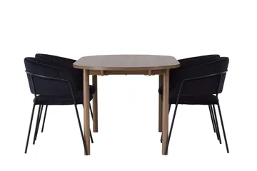 Andy Matgrupp 180 cm Oval med 4 Selma Stolar - Natur - Products - Möbler - Bord & matgrupp - Matgrupp
