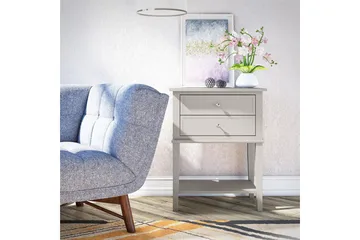 Franklin Sidobord 56x39 cm Beige - Queer Eye - Products - Möbler - Bord & matgrupp - Avlastningsbord & sidobord - Brickbord & småbord