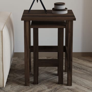 Ginallie Sidobord set 45x60 cm - Valnöt - Products - Möbler - Bord & matgrupp - Avlastningsbord & sidobord - Brickbord & småbord