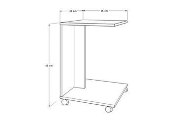 Ajit Sidobord 35x65 cm Brun - Hanah Home - Products - Möbler - Bord & matgrupp - Avlastningsbord & sidobord - Lampbord & sidobord