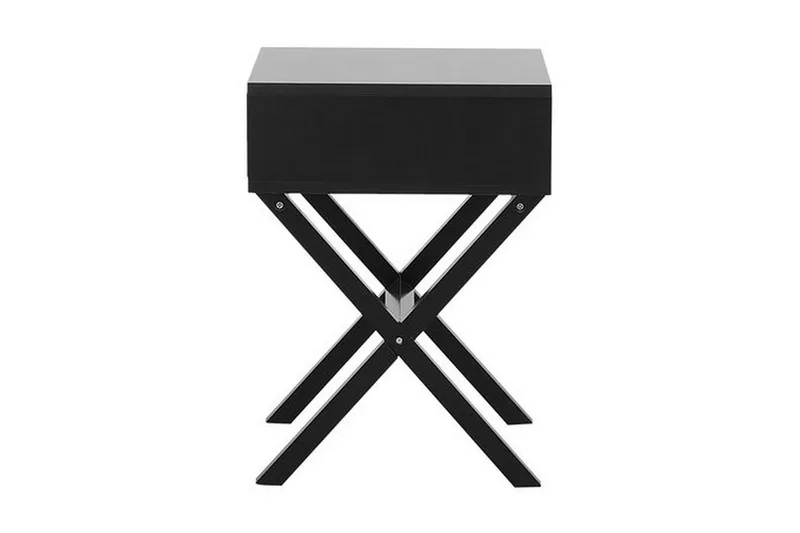 Mondejar Sängbord 40 cm med Förvaring Låda - Svart - Products - Möbler - Bord & matgrupp - Avlastningsbord & sidobord - Sängbord & nattduksbord