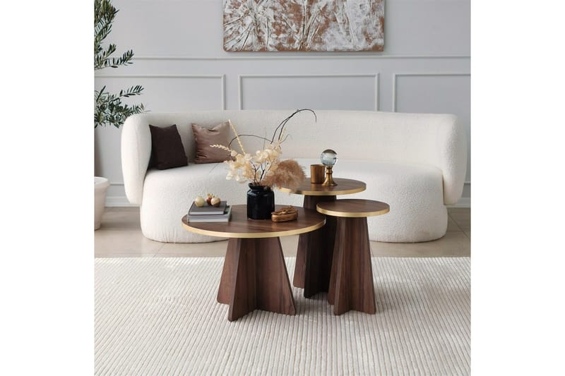 Munne Soffbord 40 cm - Valnöt - Products - Möbler - Bord & matgrupp - Avlastningsbord & sidobord - Satsbord
