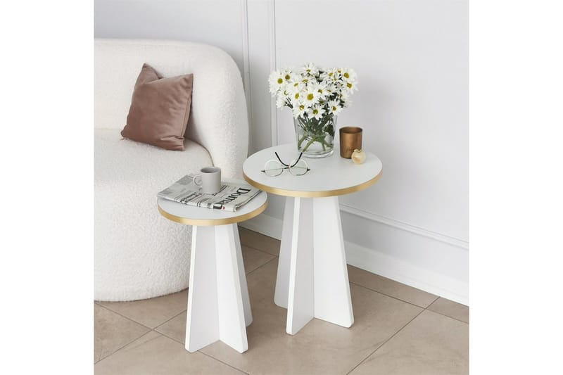 Munne Soffbord 40 cm - Vit - Products - Möbler - Bord & matgrupp - Avlastningsbord & sidobord - Satsbord