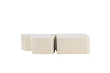 Nordland Soffbord 92x74 cm - Beige - Products - Möbler - Bord & matgrupp - Avlastningsbord & sidobord - Satsbord