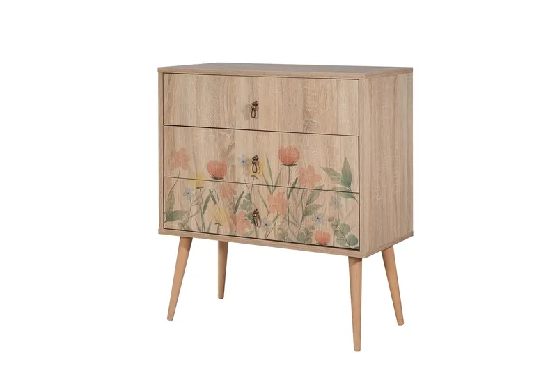 Bertoaria Sängbord 80x40 cm Brun, Hanah Home
