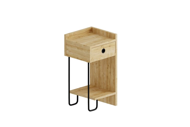 Sirius Sängbord 32x30 cm Ljusbrun - Hanah Home - Products - Möbler - Bord & matgrupp - Avlastningsbord & sidobord - Sängbord & nattduksbord