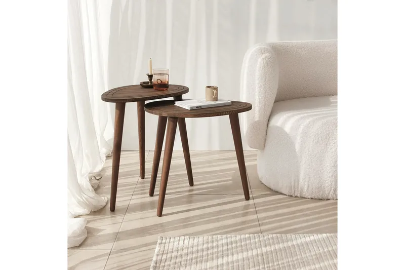 Saldus Satsbord - Valnöt - Products - Möbler - Bord & matgrupp - Avlastningsbord & sidobord - Satsbord