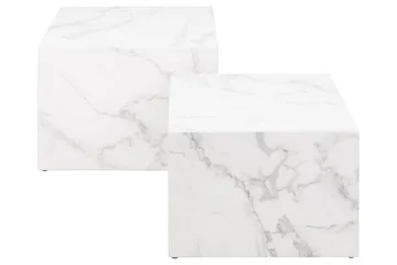 Samon Soffbord 58x58 cm - Vit - Products - Möbler - Bord & matgrupp - Avlastningsbord & sidobord - Satsbord