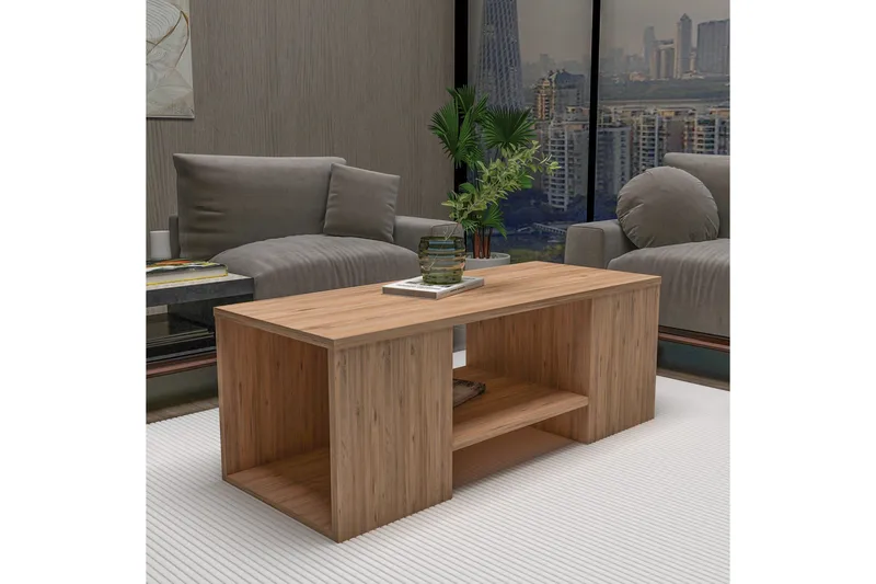 Sarte Soffbord 100x37 cm - Beige/Ljus Brun/Trä - Products - Möbler - Bord & matgrupp - Avlastningsbord & sidobord - Satsbord