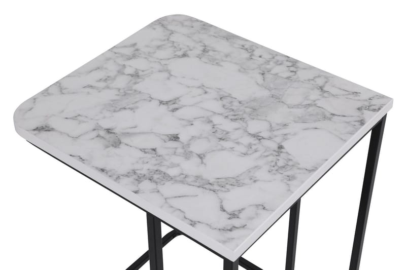 Nagako Satsbord Vit/Svart - Hanah Home - Products - Möbler - Bord & matgrupp - Avlastningsbord & sidobord - Satsbord
