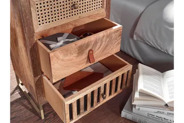 Seddik Sängbord 30 cm Rektangulär - Brun - Products - Möbler - Bord & matgrupp - Avlastningsbord & sidobord - Sängbord & nattduksbord