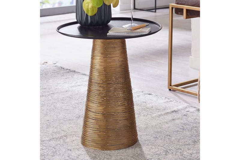 Sido bord Wohnling Metall Rund 40 cm Brickoptik Bordsskiva Modern - Products - Möbler - Bord & matgrupp - Avlastningsbord & sidobord - Brickbord & småbord