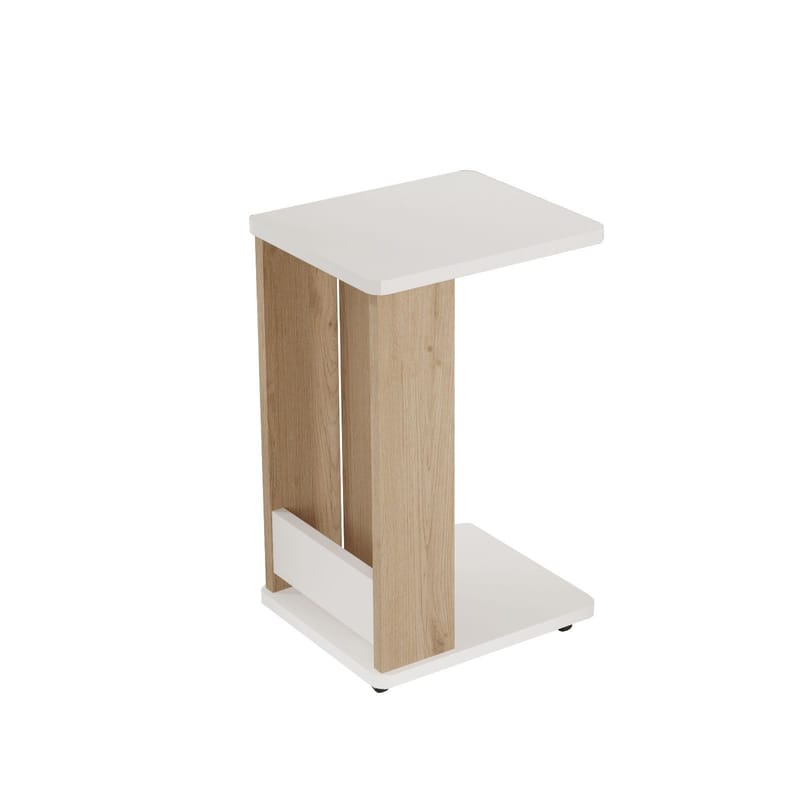 Solven Sidobord 32x42x55 cm, Ek och vitt