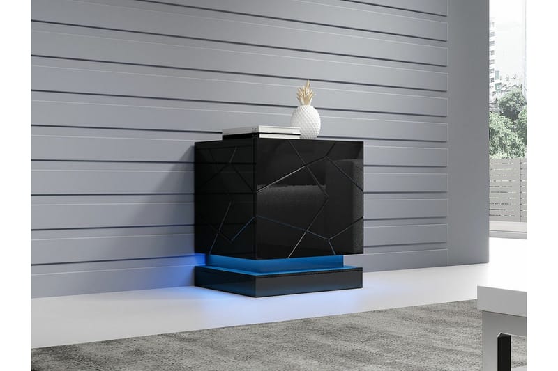 Strontian Sängbord 46 cm Scandinavian Choice Black - Products - Möbler - Bord & matgrupp - Avlastningsbord & sidobord - Sängbord & nattduksbord