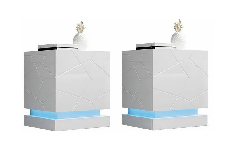 Strontian Sängbord 46 cm Scandinavian Choice White