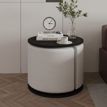 Torven Set med sidobord 43x47x43 cm - Svart - Products - Möbler - Bord & matgrupp - Avlastningsbord & sidobord - Brickbord & småbord