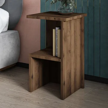 Tunel Nattduksbord 29,6x50x29,6 cm - antik valnöt - Products - Möbler - Bord & matgrupp - Avlastningsbord & sidobord - Sängbord & nattduksbord