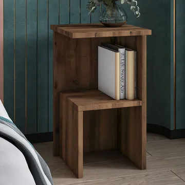 Tunel Nattduksbord 29,6x50x29,6 cm - antik valnöt - Products - Möbler - Bord & matgrupp - Avlastningsbord & sidobord - Sängbord & nattduksbord