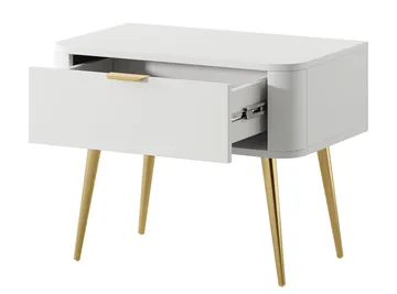 Walia Sängbord 63 cm - Vit - Products - Möbler - Bord & matgrupp - Avlastningsbord & sidobord - Sängbord & nattduksbord