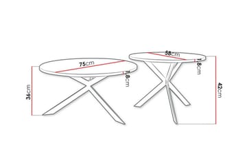 Wardner Soffbord - Svart - Products - Möbler - Bord & matgrupp - Avlastningsbord & sidobord - Satsbord