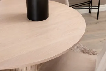 Biana Matgrupp 100 cm Rund inkl 4 Pontus Stolar - Beige/Svart - Products - Möbler - Bord & matgrupp - Matgrupp