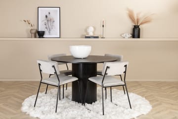 Bianca Matgrupp 110 cm Rund med 4 Kenth stolar - Svart - Products - Möbler - Bord & matgrupp - Matgrupp