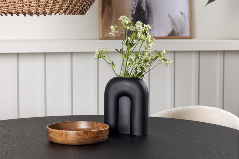 Bootcut Matgrupp 110 cm Rund med 4 Chico Stolar - Svart - Products - Möbler - Bord & matgrupp - Matgrupp