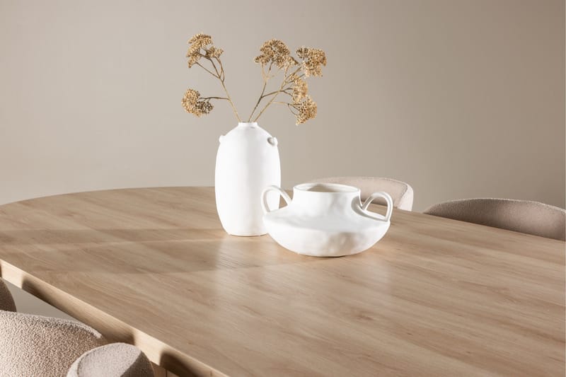 Bootcut Matgrupp 230 cm Rektangulär med 6 Modesto stolar - Whitewash/Beige - Products - Möbler - Bord & matgrupp - Matgrupp