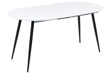Castellana Matbord Förlängningsbart 120-160x80 cm - Vit/Svart - Products - Möbler - Bord & matgrupp - Matbord & köksbord