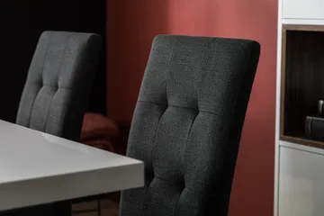 Cesi Matgrupp 140 cm med 4 Viktor Stol - Vit/Svart/Svart PU - Products - Möbler - Bord & matgrupp - Matgrupp