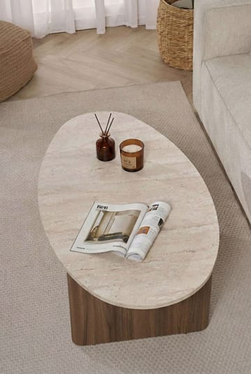 Ceyra Soffbord 120x40x65 cm - Travertine Walnut - Products - Möbler - Bord & matgrupp - Soffbord