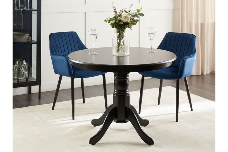 Cinnamon Matbord 100x76 cm Rund - Svart - Products - Möbler - Bord & matgrupp - Matbord & köksbord