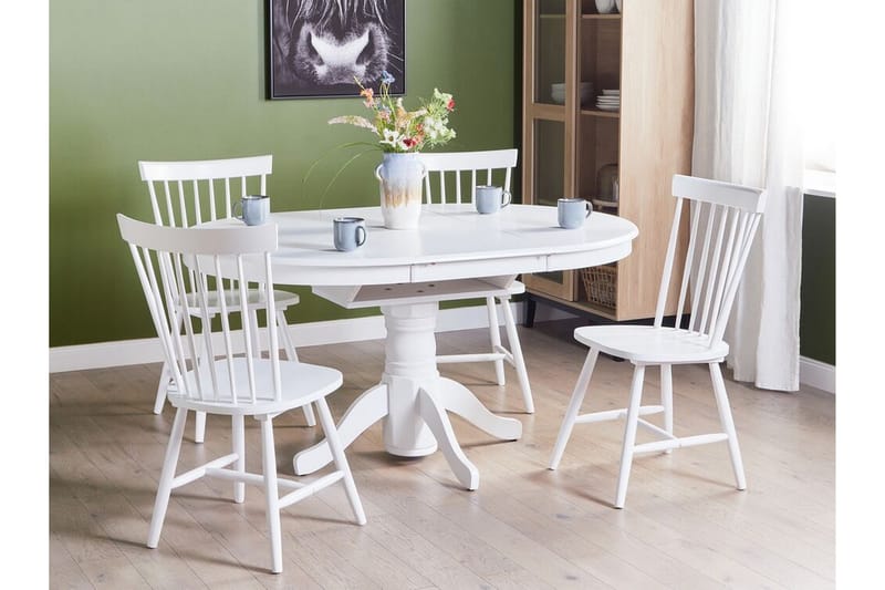 Cinnamon Matbord 106 cm Oval - Vit - Products - Möbler - Bord & matgrupp - Matbord & köksbord