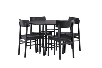 Copenhagen Matgrupp + 4 stolar Rektangulär - Svart - Products - Möbler - Bord & matgrupp - Matgrupp