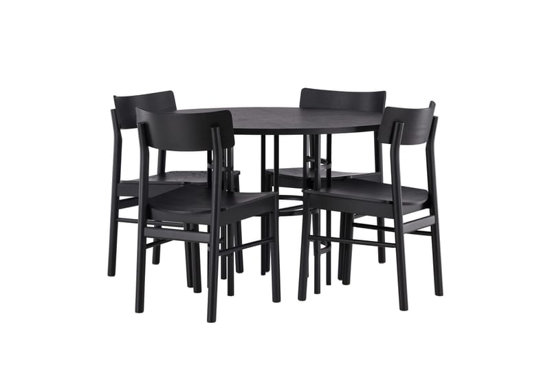 Copenhagen Matgrupp + 4 stolar Rektangulär - Svart - Products - Möbler - Bord & matgrupp - Matgrupp