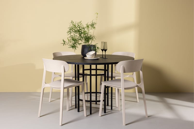 Copenhagen Matgrupp 115 cm Rund med 4 Åstol stolar - Beige - Products - Möbler - Bord & matgrupp - Matgrupp