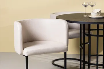 Copenhagen Matgrupp 115 cm Rund med 4 Simrishman stolar - Beige - Products - Möbler - Bord & matgrupp - Matgrupp