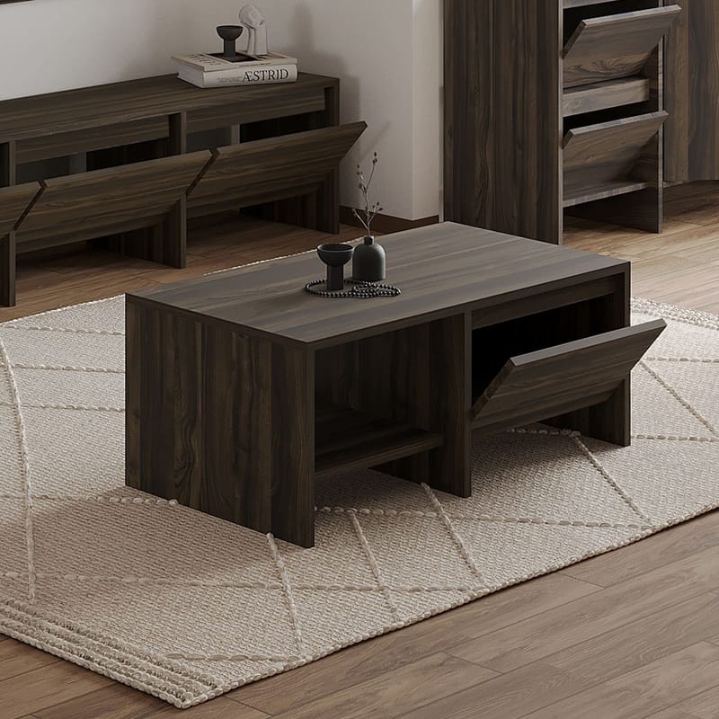 Crala Soffbord 90x35x45 cm - Valnöt - Products - Möbler - Bord & matgrupp - Soffbord