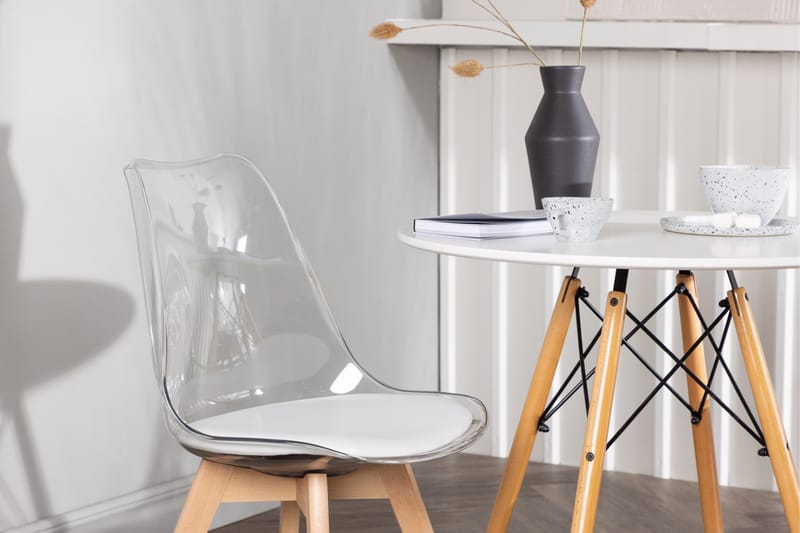 Danburi Matgrupp 60 cm Rund med 2 Edvin stolar - Vit - Products - Möbler - Bord & matgrupp - Matgrupp