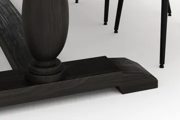 Dijon Matgrupp 200x100cm med 4 Alsarp Matstolar - Brun - Products - Möbler - Bord & matgrupp - Matgrupp