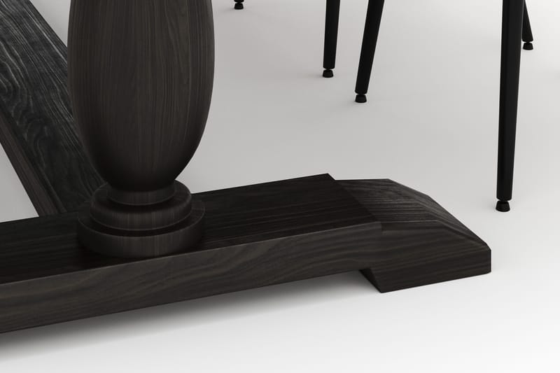 Dijon Matgrupp 200x100cm med 4 Alsarp Matstolar - Brun - Products - Möbler - Bord & matgrupp - Matgrupp