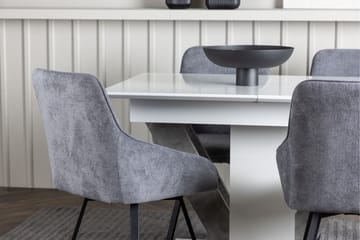 Disa Matgrupp 120 cm Rektangulär med 4 Rosie stolar - Svart - Products - Möbler - Bord & matgrupp - Matgrupp