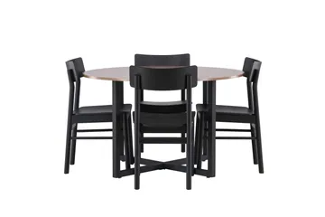 Durango Matbord med 4 Montros stolar - Valnöt - Products - Möbler - Bord & matgrupp - Matbord & köksbord