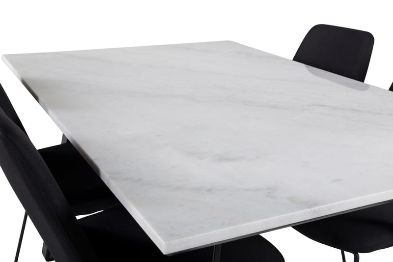 Estelle Matgrupp 140 cm Rektangulär med 4 Muce stolar - Svart - Products - Möbler - Bord & matgrupp - Matgrupp