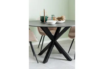 Ganesh Matbord 119 cm Rund - Svart - Products - Möbler - Bord & matgrupp - Matbord & köksbord