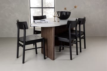 Grönvik Matgrupp 180 cm Oval med 4 Montros Stolar - Mocca - Products - Möbler - Bord & matgrupp - Matgrupp