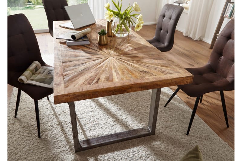 Gulshan Matbord 200 cm - Brun/Silver - Products - Möbler - Bord & matgrupp - Matbord & köksbord