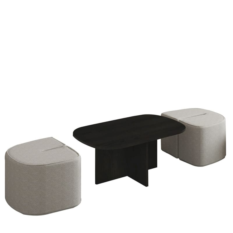 Hu Soffbordsset 90x42,9x45 cm - Svart - Products - Möbler - Bord & matgrupp - Soffbord